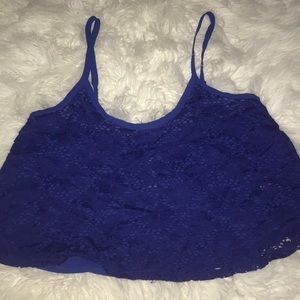 Lacey Blue Tank